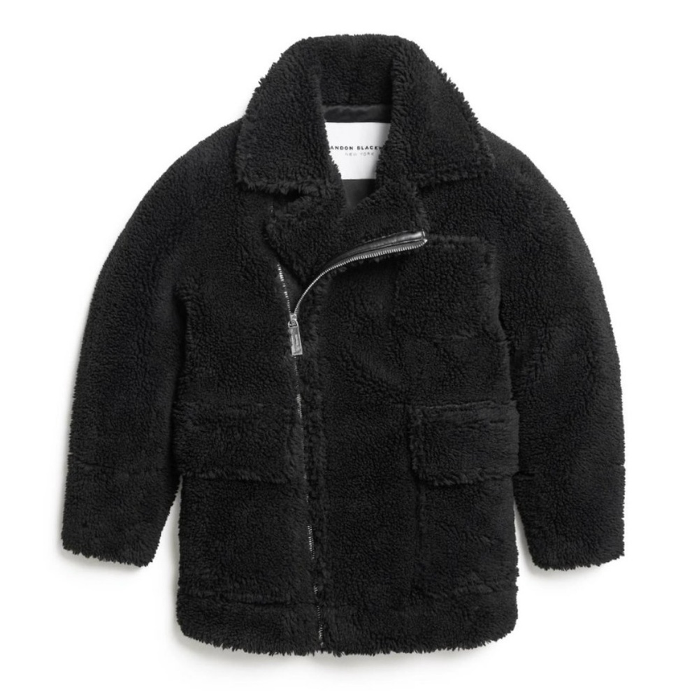 Brandon Blackwood Black Teddy Coat XL